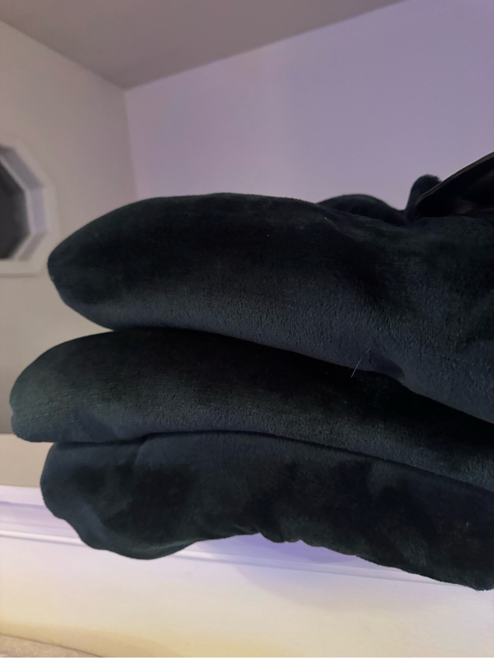Black Women’s Coat - Classic Plush Jacket